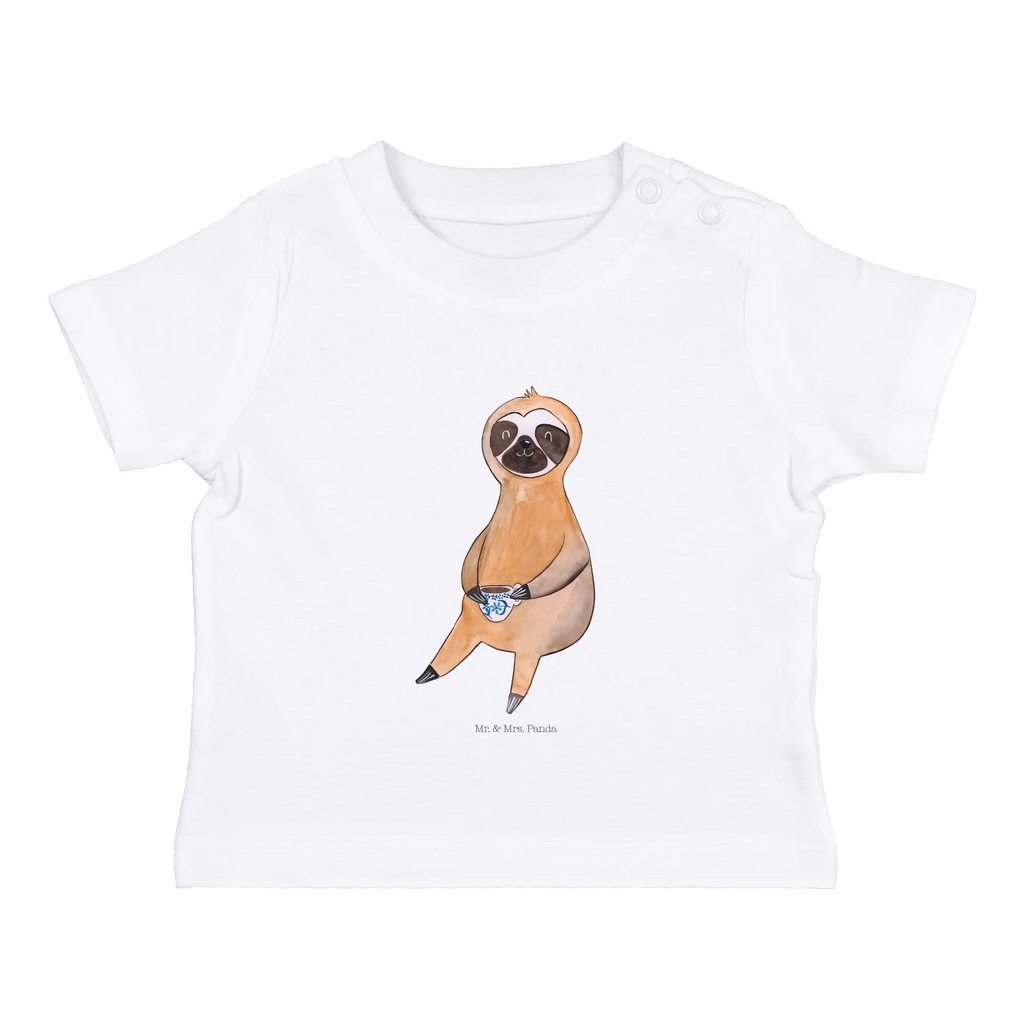 Organic Baby Shirt Faultier Kaffee Baby T-Shirt, Jungen Baby T-Shirt, Mädchen Baby T-Shirt, Shirt, Faultier, Faultier Geschenk, Faultier Deko, Faultiere, faul, Lieblingstier, Kaffee, erster Kaffee, Morgenmuffel, Frühaufsteher, Kaffeetasse, Genießer, Coffee, Kaffeegetränk