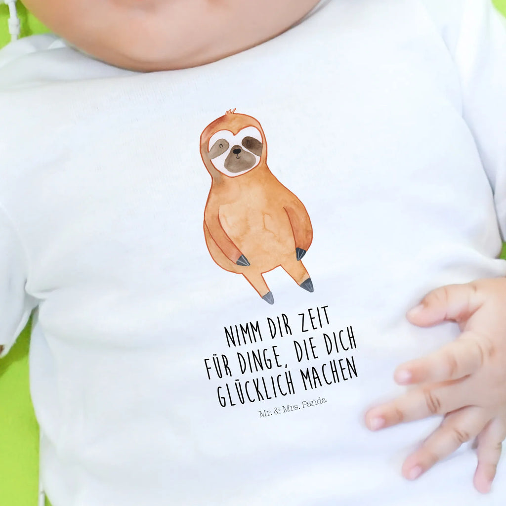 Organic Baby Shirt Faultier Zufrieden Baby T-Shirt, Jungen Baby T-Shirt, Mädchen Baby T-Shirt, Shirt, Faultier, Faultier Geschenk, Faultier Deko, Faultiere, faul, Lieblingstier, Pause, relaxen, Glück, glücklich, zufrieden, happy, Zufriedenheit, Gelassenheit, Ruhe, Frieden