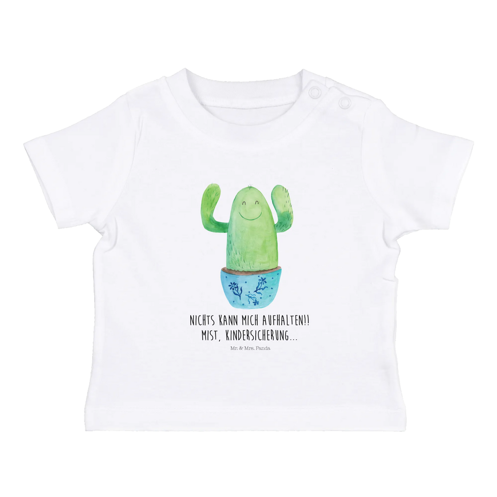 Organic Baby Shirt Kaktus Happy Baby T-Shirt, Jungen Baby T-Shirt, Mädchen Baby T-Shirt, Shirt, Kaktus, Kakteen, Motivation, Spruch, lustig, Kindersicherung, Neustart, Büro, Büroalltag, Kollege, Kollegin, Freundin, Mutter, Familie, Ausbildung