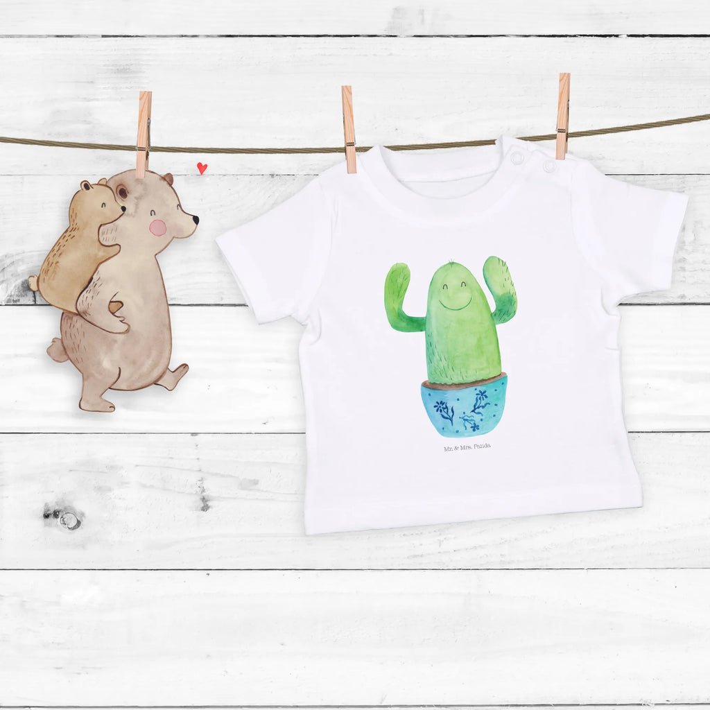 Organic Baby Shirt Kaktus Happy Baby T-Shirt, Jungen Baby T-Shirt, Mädchen Baby T-Shirt, Shirt, Kaktus, Kakteen, Motivation, Spruch, lustig, Kindersicherung, Neustart, Büro, Büroalltag, Kollege, Kollegin, Freundin, Mutter, Familie, Ausbildung