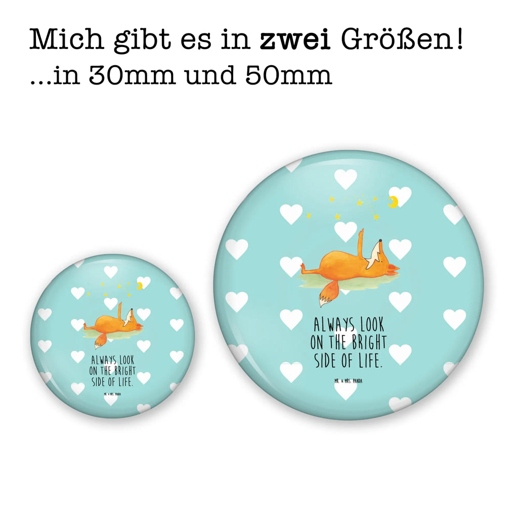 Button Fuchs Sterne 50mm Button, Button, Pin, Anstecknadel, Fuchs, Füchse, tröstende Worte, Spruch positiv, Spruch schön, Romantik, Always Look on the Bright Side of Life