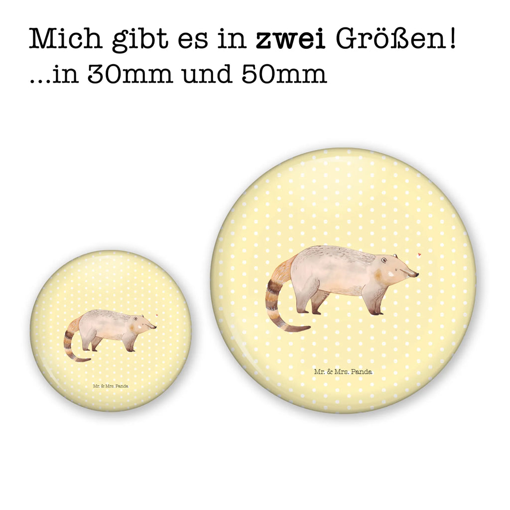 Button Nasenbaer 50mm Button, Button, Pin, Anstecknadel, Tiermotive, Gute Laune, lustige Sprüche, Tiere, Nasenbär, Nasenbären, Rüsselbär, Bär