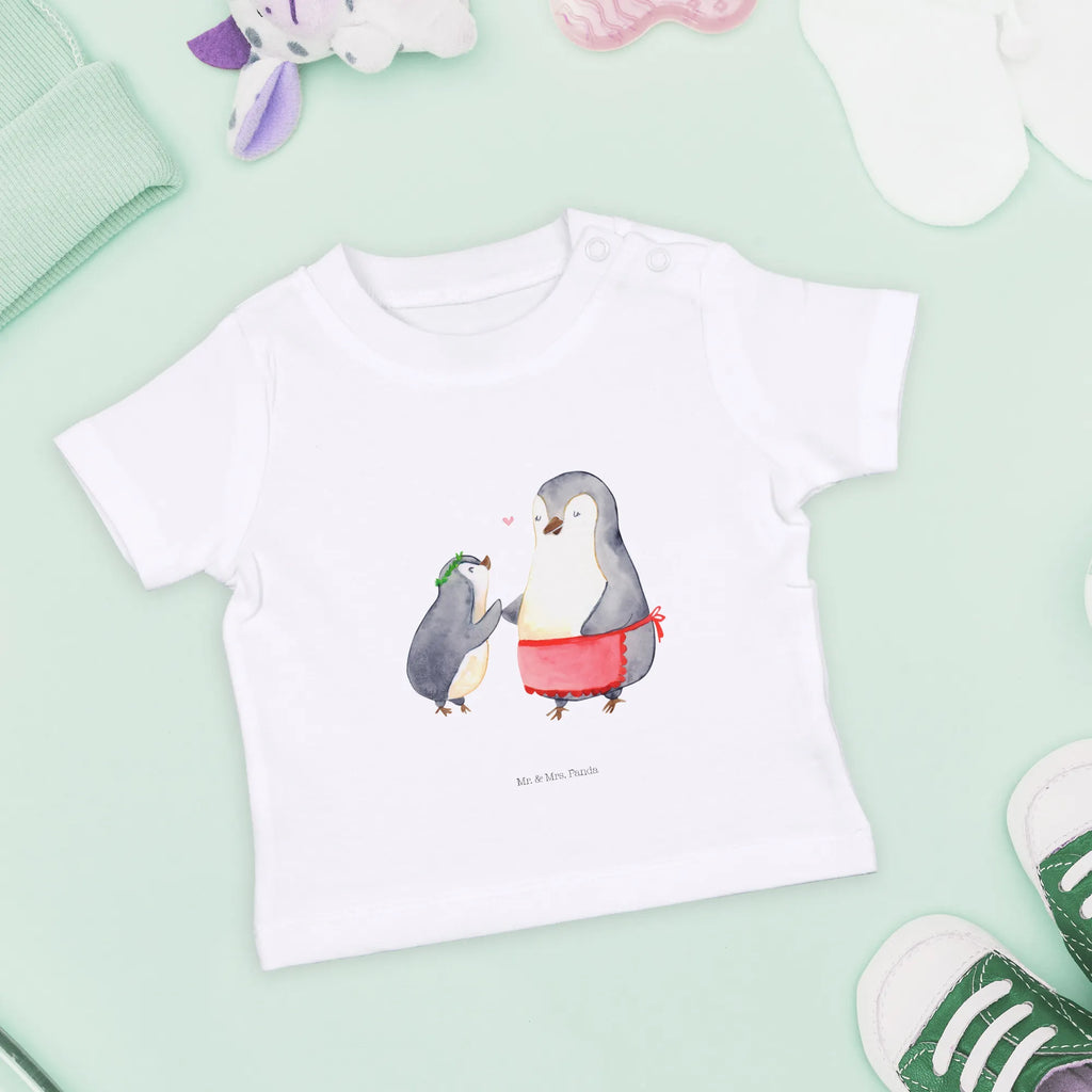 Organic Baby Shirt Penguin with child Baby T-Shirt, Jungen Baby T-Shirt, Mädchen Baby T-Shirt, Shirt, Familie, Vatertag, Muttertag, Bruder, Schwester, Mama, Papa, Oma, Opa, Geschenk, Mami, Mutti, Mutter, Geburststag