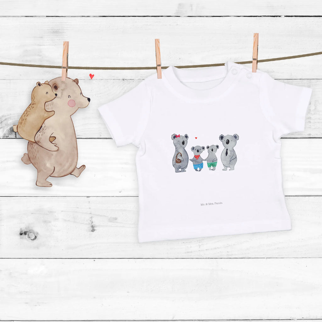 Organic Baby Shirt Koala Familie zwei Baby T-Shirt, Jungen Baby T-Shirt, Mädchen Baby T-Shirt, Shirt, Familie, Vatertag, Muttertag, Bruder, Schwester, Mama, Papa, Oma, Opa, Koala, Koalabär, beste Familie, Familienzeit, Familienleben, Koalafamilie, Lieblingsfamilie