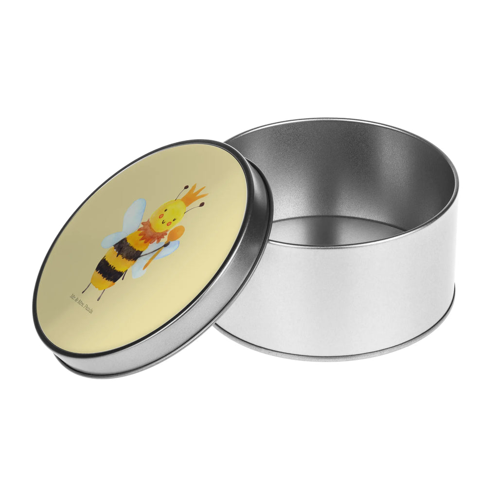 Blechdose rund Biene König Metalldose, Keksdose, Dose, Vorratsdose, Geschenkbox, Lunchbox, Aufbewahrungsbox, Vorratsdosen, Metallkiste, Metallbox, Metallboxen, Aufbewahrungskiste, Geschenkkiste, Blechdosen mit Deckel, Metallkiste mit Deckel, Vorratsdosen mit Deckel, Metall Dose, Biene, Wespe, Hummel