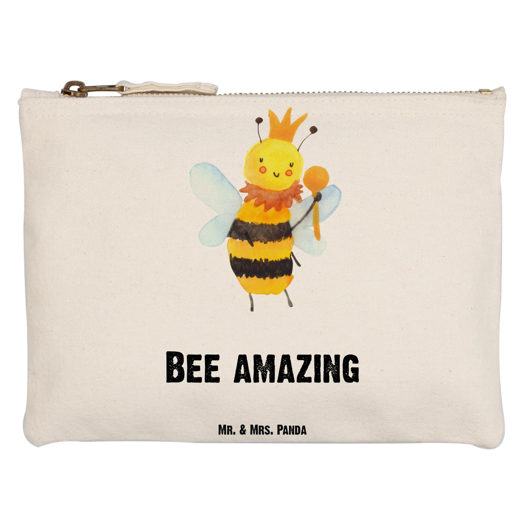 Schminktasche Biene König Schminktasche, Kosmetiktasche, Kosmetikbeutel, Stiftemäppchen, Etui, Federmappe, Makeup, XXL, Schminketui, Kosmetiketui, Schlamperetui, Biene, Wespe, Hummel