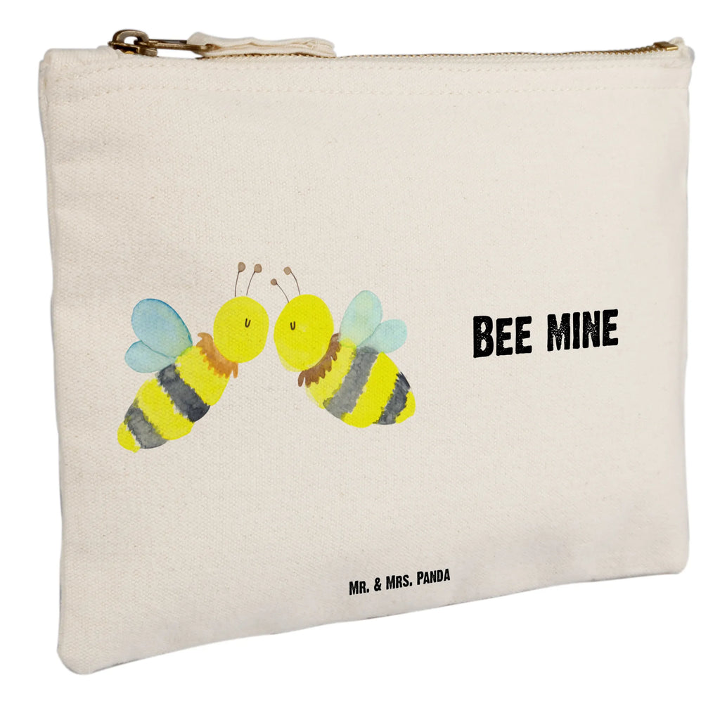 Schminktasche Biene Liebe Schminktasche, Kosmetiktasche, Kosmetikbeutel, Stiftemäppchen, Etui, Federmappe, Makeup, XXL, Schminketui, Kosmetiketui, Schlamperetui, Biene, Wespe, Hummel