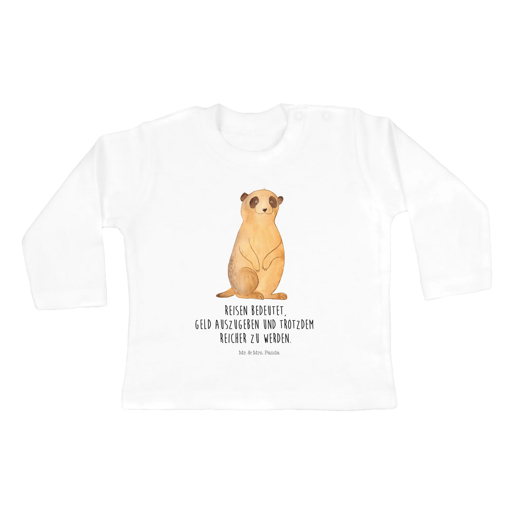 Baby Longsleeve Erdmännchen Mädchen, Jungen, Baby, Langarm, Bio, Kleidung, Afrika, Wildtiere, Erdmännchen, Reisen, Spruch, Weltreise, Afrikareise, Roadtrip, Traveling