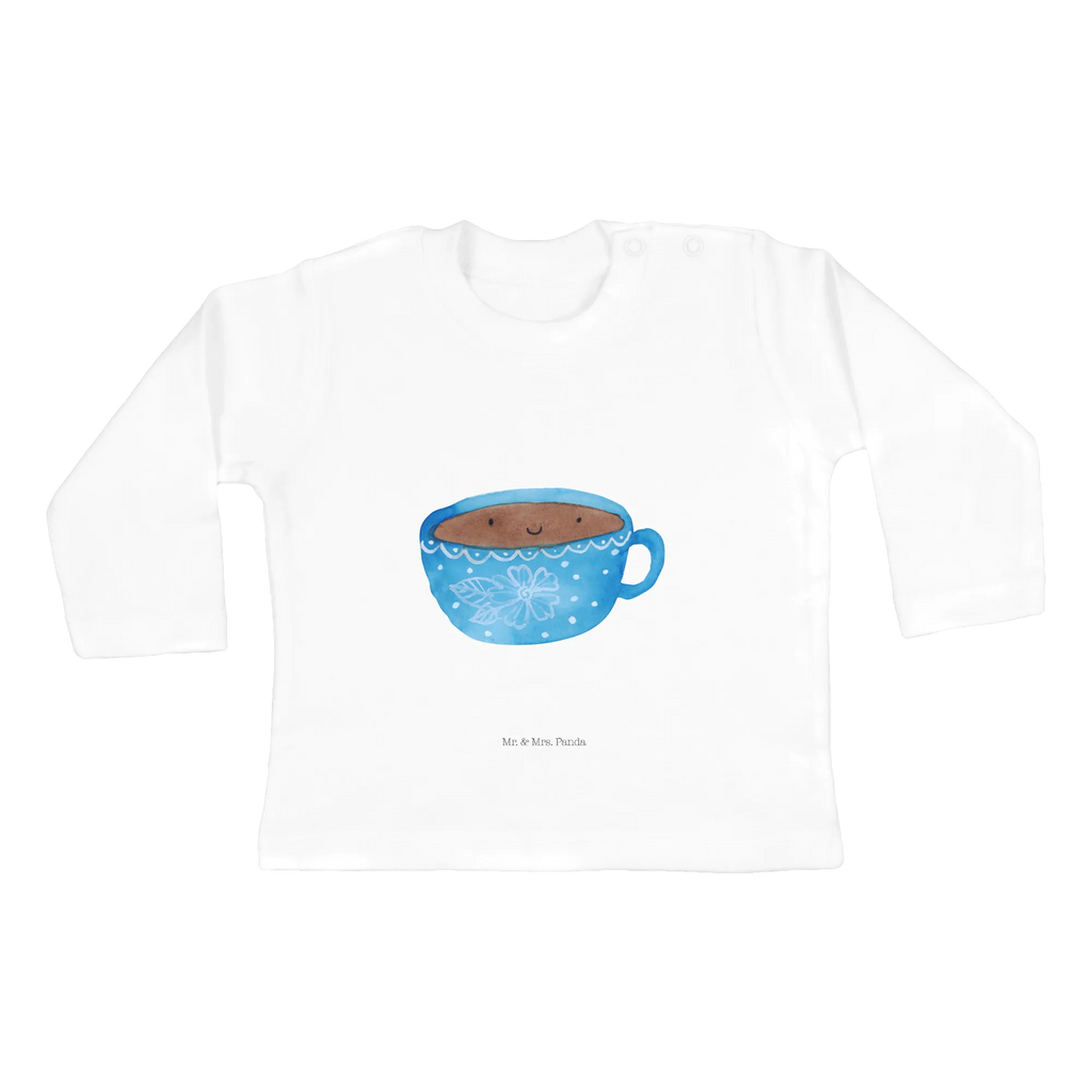 Baby Longsleeve Kaffee Tasse Mädchen, Jungen, Baby, Langarm, Bio, Kleidung, Tiermotive, Gute Laune, lustige Sprüche, Tiere, Kaffee, Tasse, Liebe, Geschmack, Genuss, Glücklich