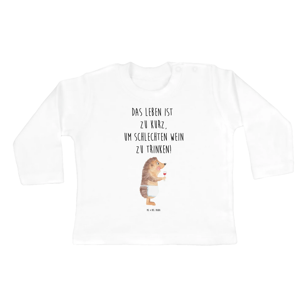 Baby Longsleeve Igel mit Wein Mädchen, Jungen, Baby, Langarm, Bio, Kleidung, Tiermotive, Gute Laune, lustige Sprüche, Tiere, Wein Spruch, Igel, Geschenk Weintrinker, Geschenk Weinliebhaber, Wein Deko, Weinglas, Rotwein, Weißwein, Wein trinken