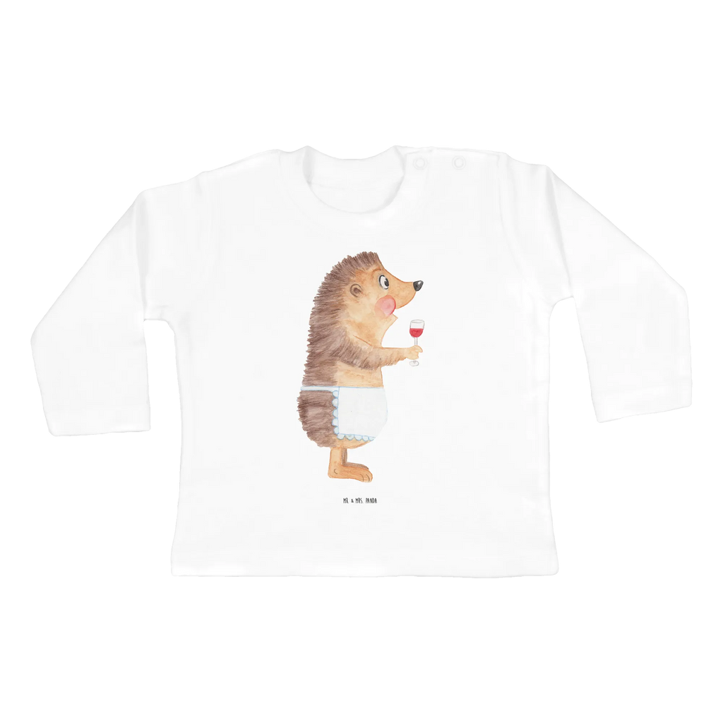 Baby Longsleeve Igel mit Wein Mädchen, Jungen, Baby, Langarm, Bio, Kleidung, Tiermotive, Gute Laune, lustige Sprüche, Tiere, Wein Spruch, Igel, Geschenk Weintrinker, Geschenk Weinliebhaber, Wein Deko, Weinglas, Rotwein, Weißwein, Wein trinken