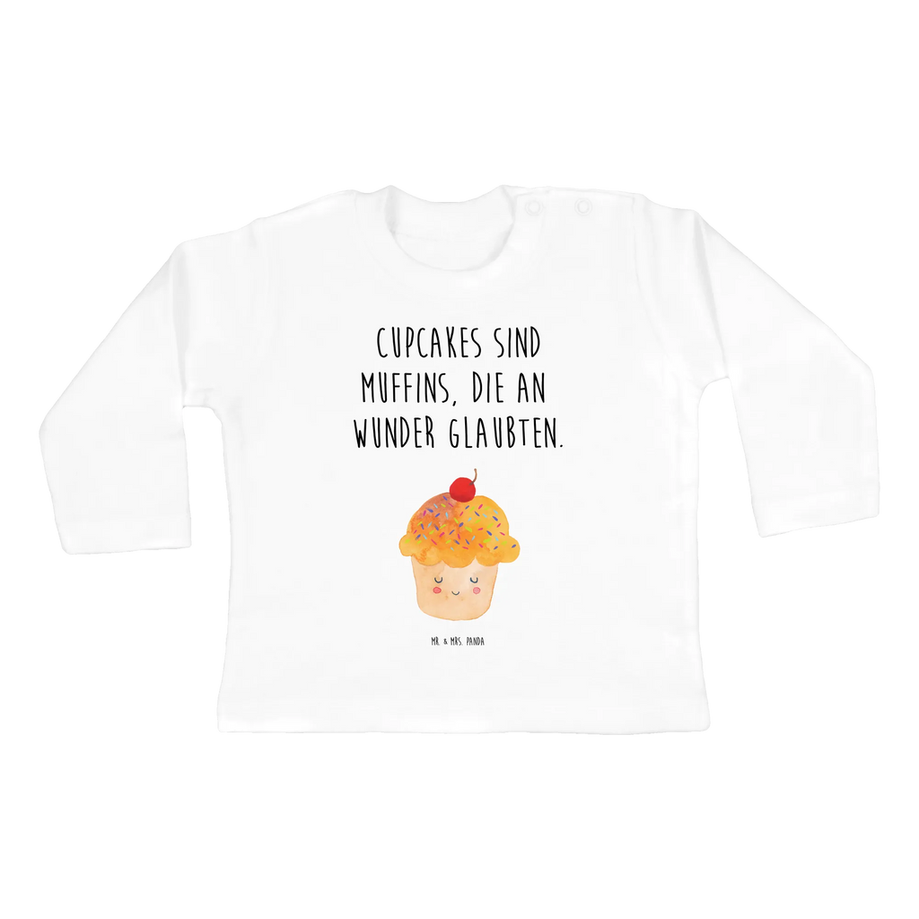 Baby Longsleeve Cupcake Mädchen, Jungen, Baby, Langarm, Bio, Kleidung, Tiermotive, Gute Laune, lustige Sprüche, Tiere, Cupcakes, Muffin, Wunder, Küche Deko, Küche Spruch, Backen Geschenk, Geschenk Koch, Motivation Sprüche