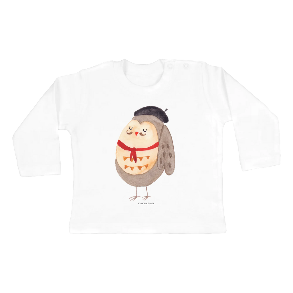 Baby Longsleeve Eule Französisch Mädchen, Jungen, Baby, Langarm, Bio, Kleidung, Eule, Eulen, Eule Deko, Owl, hibou, La vie est belle, das Leben ist schön, Spruch schön, Spruch Französisch, Frankreich