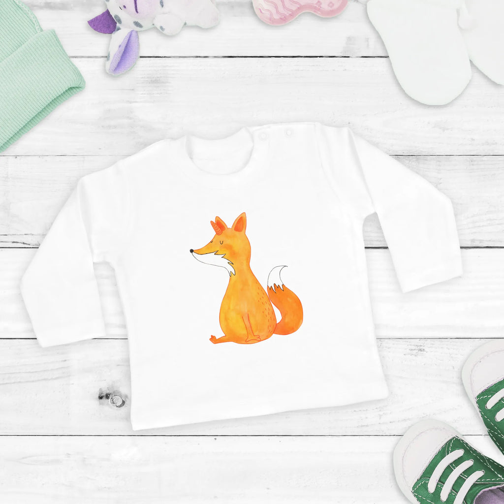 Baby Longsleeve Fuchshörnchen Wunsch Mädchen, Jungen, Baby, Langarm, Bio, Kleidung, Einhorn, Einhörner, Einhorn Deko, Pegasus, Unicorn, Fuchs, Unicorns, Fuchshörnchen, Fuchshorn, Foxycorn, Füchse