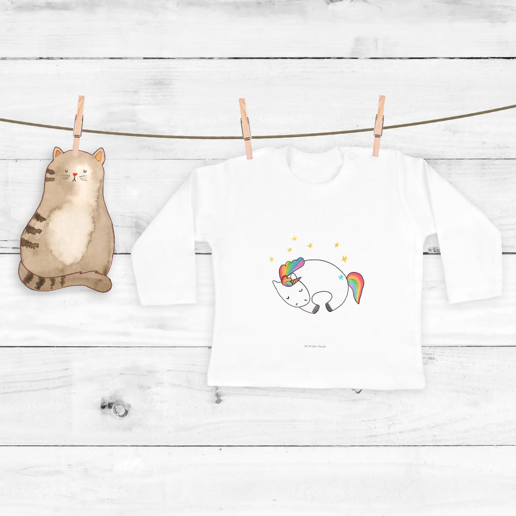 Baby Longsleeve Einhorn Nacht Mädchen, Jungen, Baby, Langarm, Bio, Kleidung, Einhorn, Einhörner, Einhorn Deko, Pegasus, Unicorn, Träume, Traum, unicorn, Realität, Menschen, Geschenk, Ruhe, Freundin