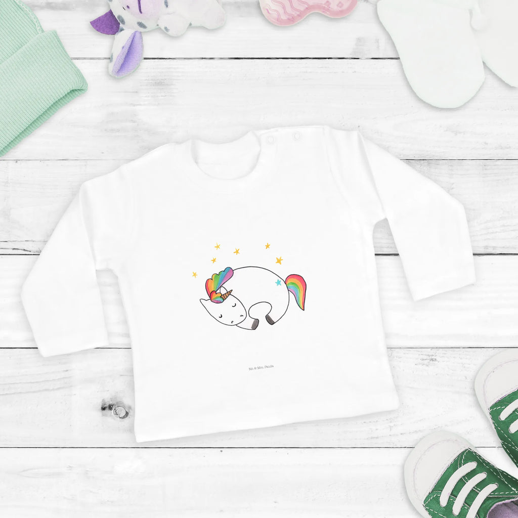 Baby Longsleeve Einhorn Nacht Mädchen, Jungen, Baby, Langarm, Bio, Kleidung, Einhorn, Einhörner, Einhorn Deko, Pegasus, Unicorn, Träume, Traum, unicorn, Realität, Menschen, Geschenk, Ruhe, Freundin