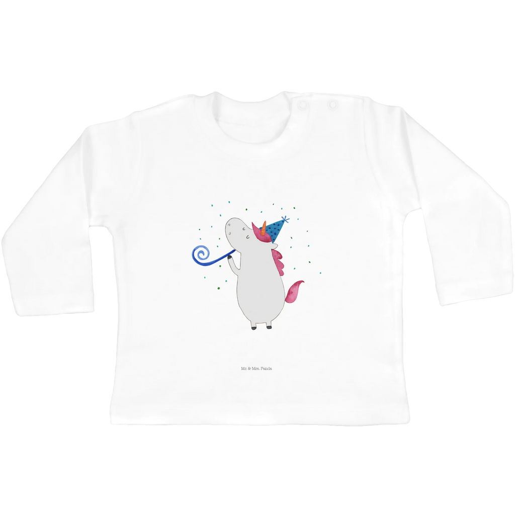 Baby Longsleeve Einhorn Party Mädchen, Jungen, Baby, Langarm, Bio, Kleidung, Einhorn, Einhörner, Einhorn Deko, Pegasus, Unicorn, Glitzer, Konfetti, Party, Geburtstag, Feier, Fest, Alkohol, Disco, Club