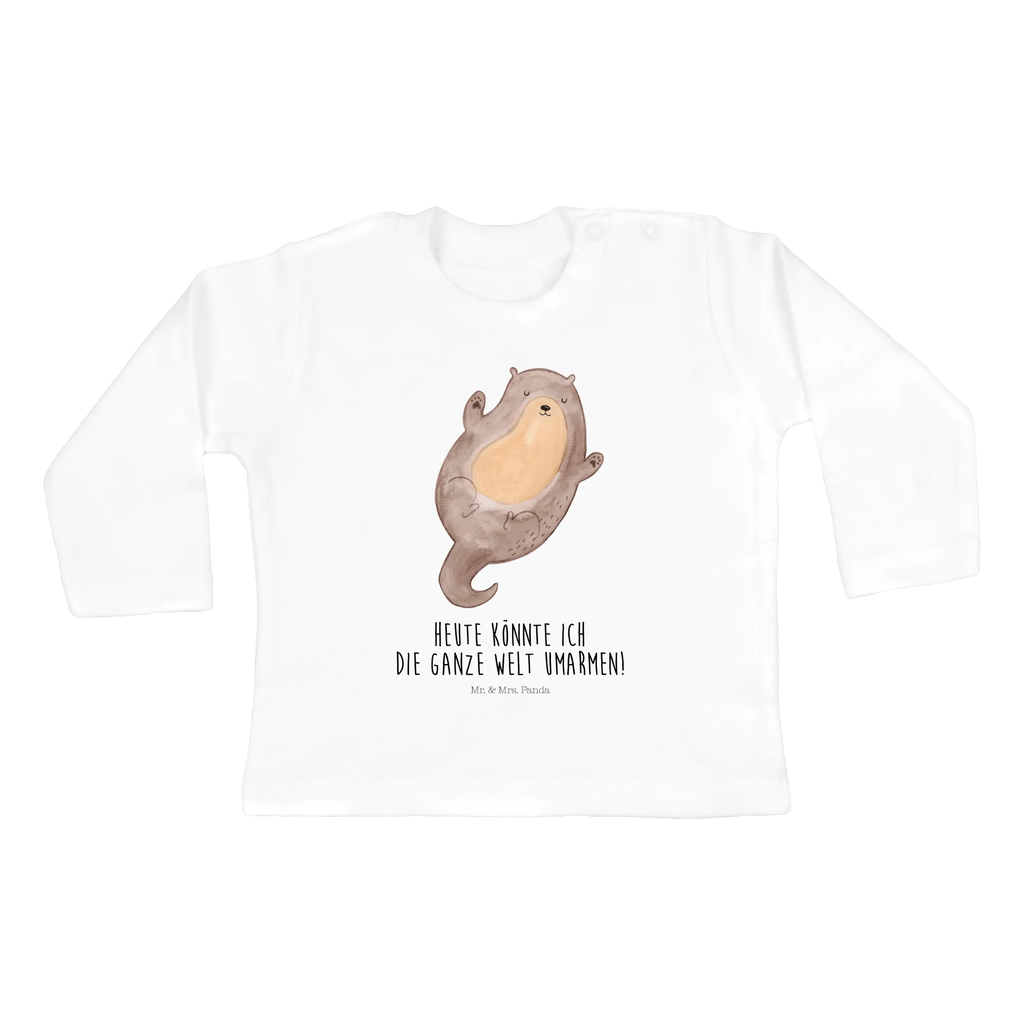 Baby Longsleeve Otter Umarmen Mädchen, Jungen, Baby, Langarm, Bio, Kleidung, Otter, Fischotter, Seeotter, Otter Seeotter See Otter