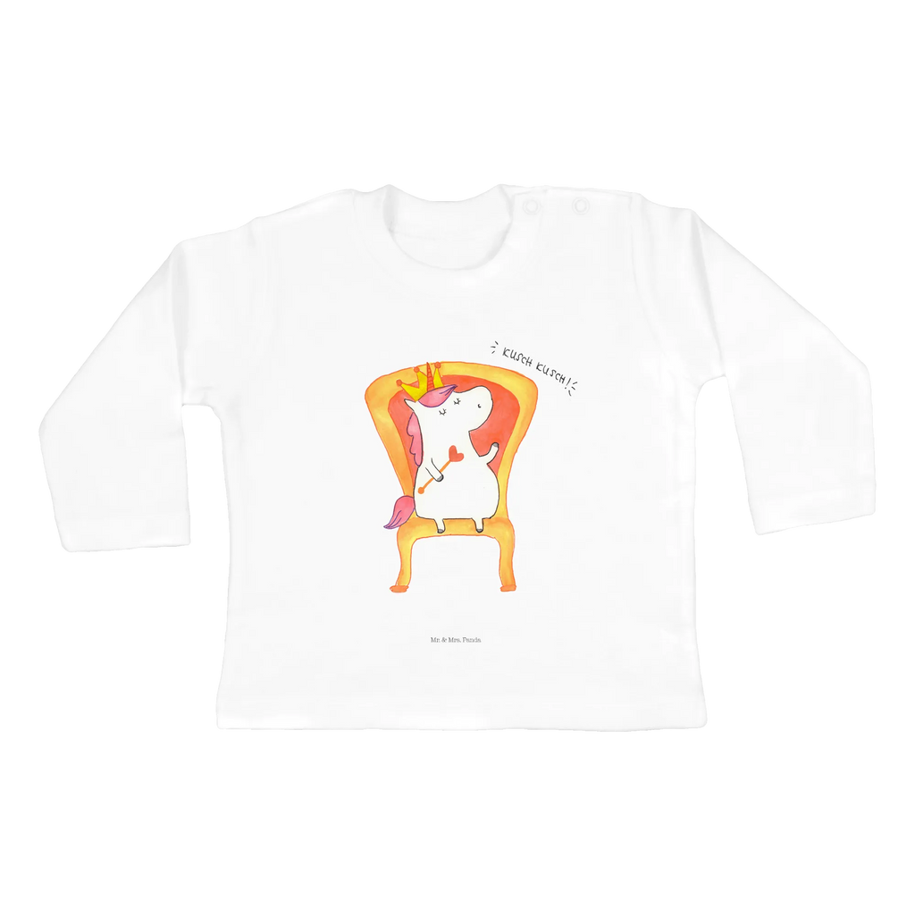 Baby Longsleeve Einhorn König Mädchen, Jungen, Baby, Langarm, Bio, Kleidung, Einhorn, Einhörner, Einhorn Deko, Pegasus, Unicorn, König, Präsident, Bundeskanzler, Herrscher, Kaiser, Prinzessin, Krone