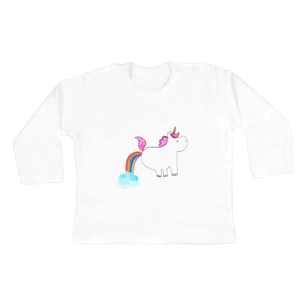 Baby Longsleeve Einhorn Pupsend Mädchen, Jungen, Baby, Langarm, Bio, Kleidung, Einhorn, Einhörner, Einhorn Deko, Pegasus, Unicorn, Pups, Regenbogen, Glitzer, Einhornpower, Erwachsenwerden, Spaß, lustig, Freundin