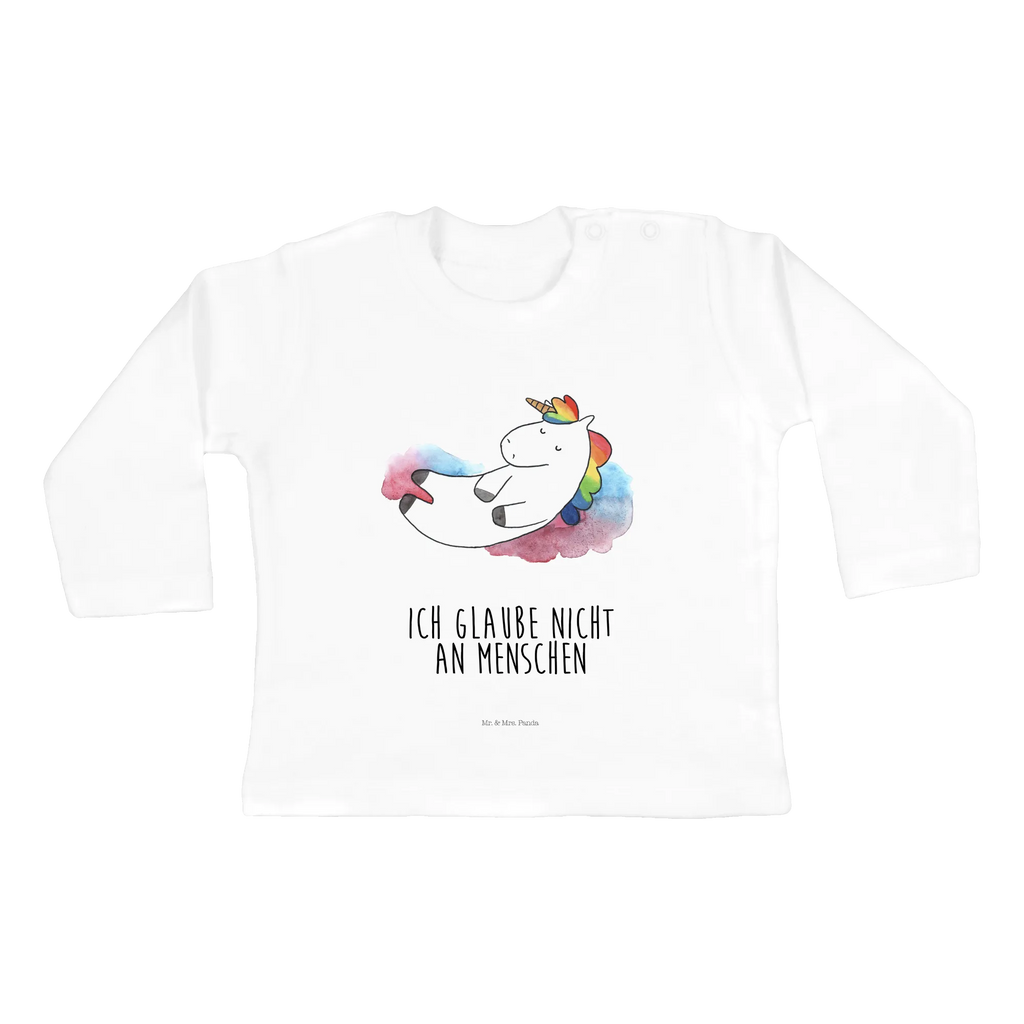 Baby Longsleeve Einhorn Wolke 7 Mädchen, Jungen, Baby, Langarm, Bio, Kleidung, Einhorn, Einhörner, Einhorn Deko, Pegasus, Unicorn, verliebt, Menschen, witzig, lustig, Geschenk, Glaube, Realität, Lächeln