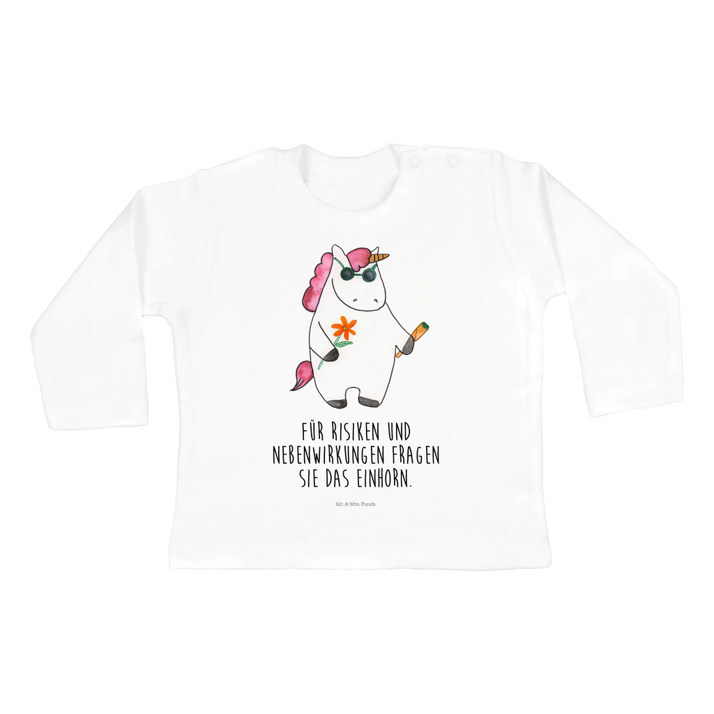 Baby Longsleeve Einhorn Woodstock Mädchen, Jungen, Baby, Langarm, Bio, Kleidung, Einhorn, Einhörner, Einhorn Deko, Pegasus, Unicorn, Kiffen, Joint, Zigarette, Alkohol, Party, Spaß. lustig, witzig, Woodstock