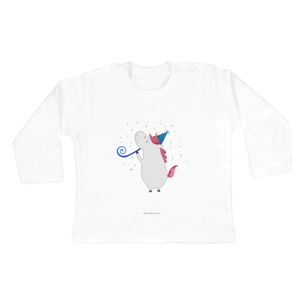 Baby Longsleeve Einhorn Party Mädchen, Jungen, Baby, Langarm, Bio, Kleidung, Einhorn, Einhörner, Einhorn Deko, Pegasus, Unicorn, Glitzer, Konfetti, Party, Geburtstag, Feier, Fest, Alkohol, Disco, Club