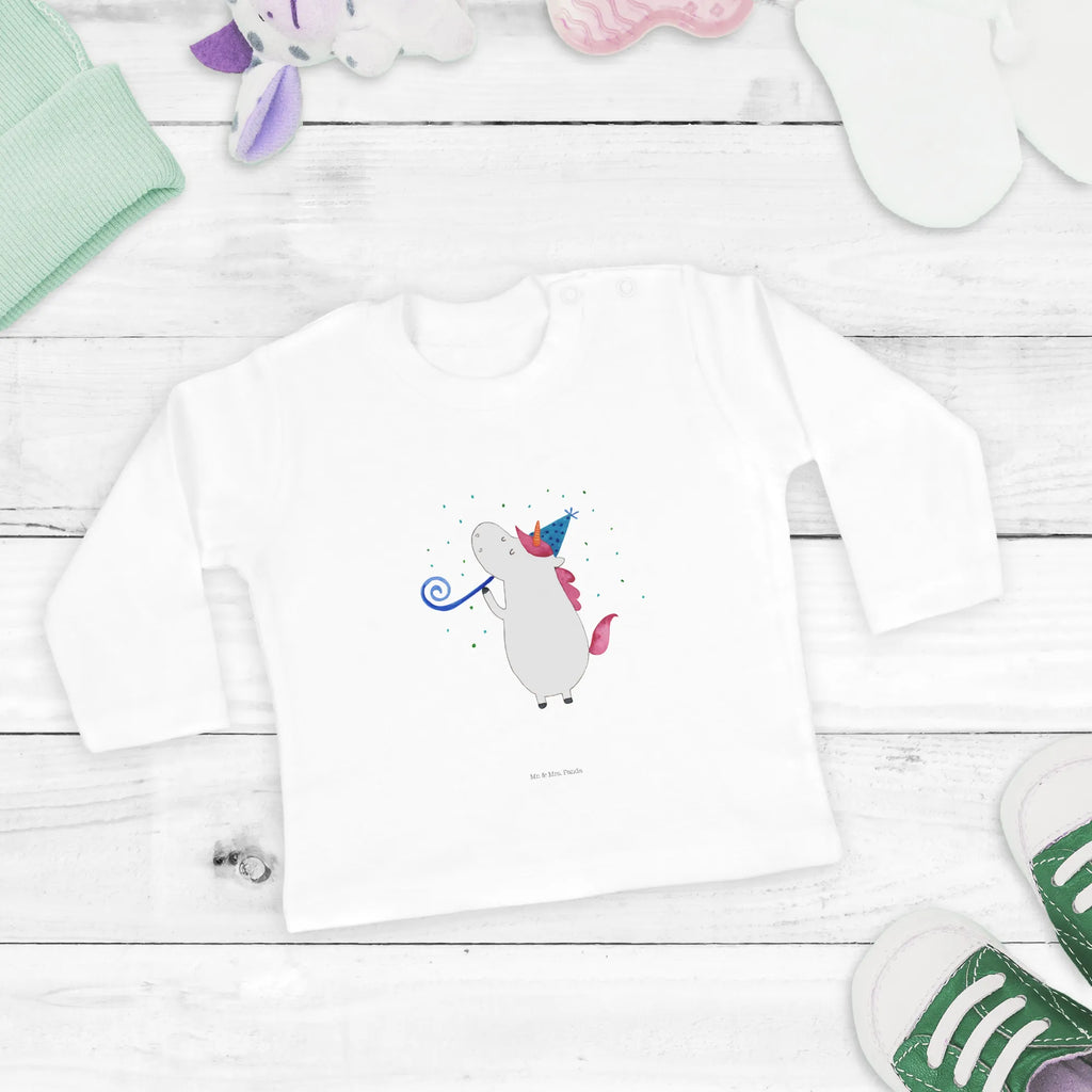 Baby Longsleeve Einhorn Party Mädchen, Jungen, Baby, Langarm, Bio, Kleidung, Einhorn, Einhörner, Einhorn Deko, Pegasus, Unicorn, Glitzer, Konfetti, Party, Geburtstag, Feier, Fest, Alkohol, Disco, Club