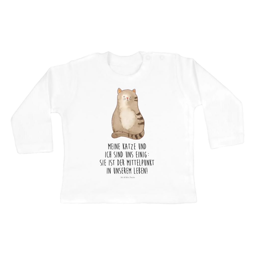 Baby Longsleeve Katze sitzend Mädchen, Jungen, Baby, Langarm, Bio, Kleidung, Katze, Katzenmotiv, Katzenfan, Katzendeko, Katzenfreund, Katzenliebhaber, Katzenprodukte, Katzenartikel, Katzenaccessoires, Katzensouvenirs, Katzenliebhaberprodukte, Katzenmotive, Katzen, Kater, Mietze, Cat, Cats, Katzenhalter, Katzenbesitzerin, Haustier, Katzenliebe, Lebensinhalt, Liebe, Mittelpunkt, Familie