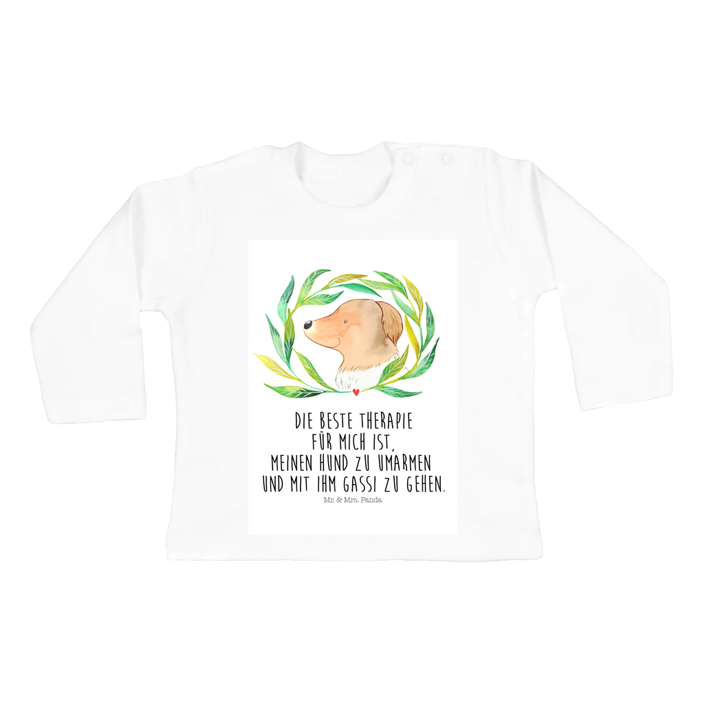 Baby Longsleeve Hund Ranke Mädchen, Jungen, Baby, Langarm, Bio, Kleidung, Hund, Hundemotiv, Haustier, Hunderasse, Tierliebhaber, Hundebesitzer, Sprüche, Ranke, Therapie, Selbsttherapie, Hundeliebe, Hundeglück, Hunde