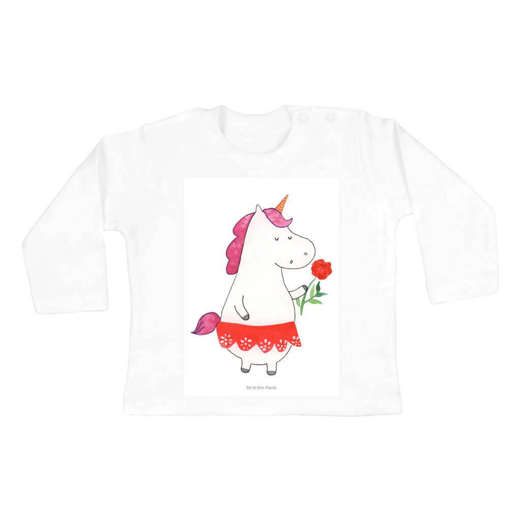 Baby Longsleeve Einhorn Dame Mädchen, Jungen, Baby, Langarm, Bio, Kleidung, Einhorn, Einhörner, Einhorn Deko, Pegasus, Unicorn, Dame, Lady, feine Dame, Freundin, Frau, Bachelor, Bachelorette, Abfuhr, Schluss machen, Trennung