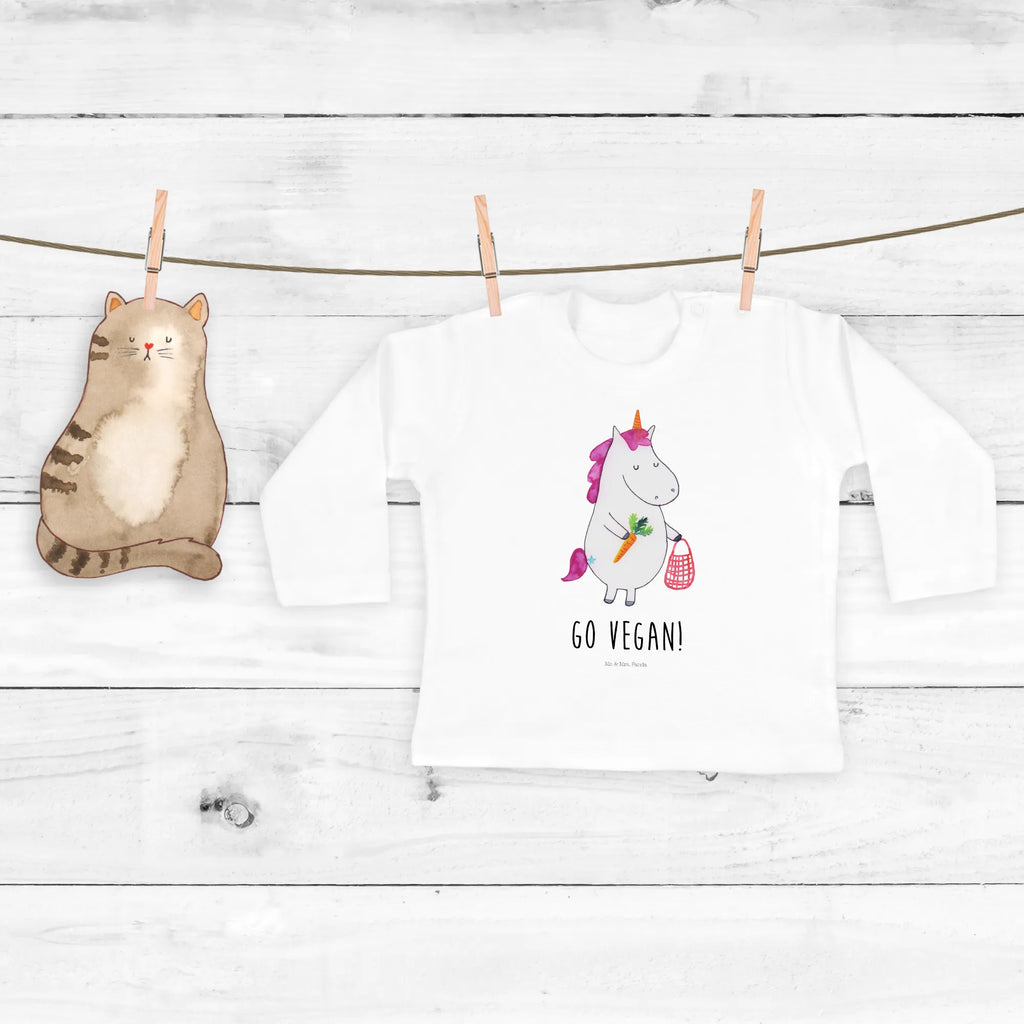 Baby Longsleeve Einhorn Vegan Mädchen, Jungen, Baby, Langarm, Bio, Kleidung, Einhorn, Einhörner, Einhorn Deko, Pegasus, Unicorn, vegan, Gesund leben, Vegetariar, Rohkost, Gesund essen, Veganismus, Veganer