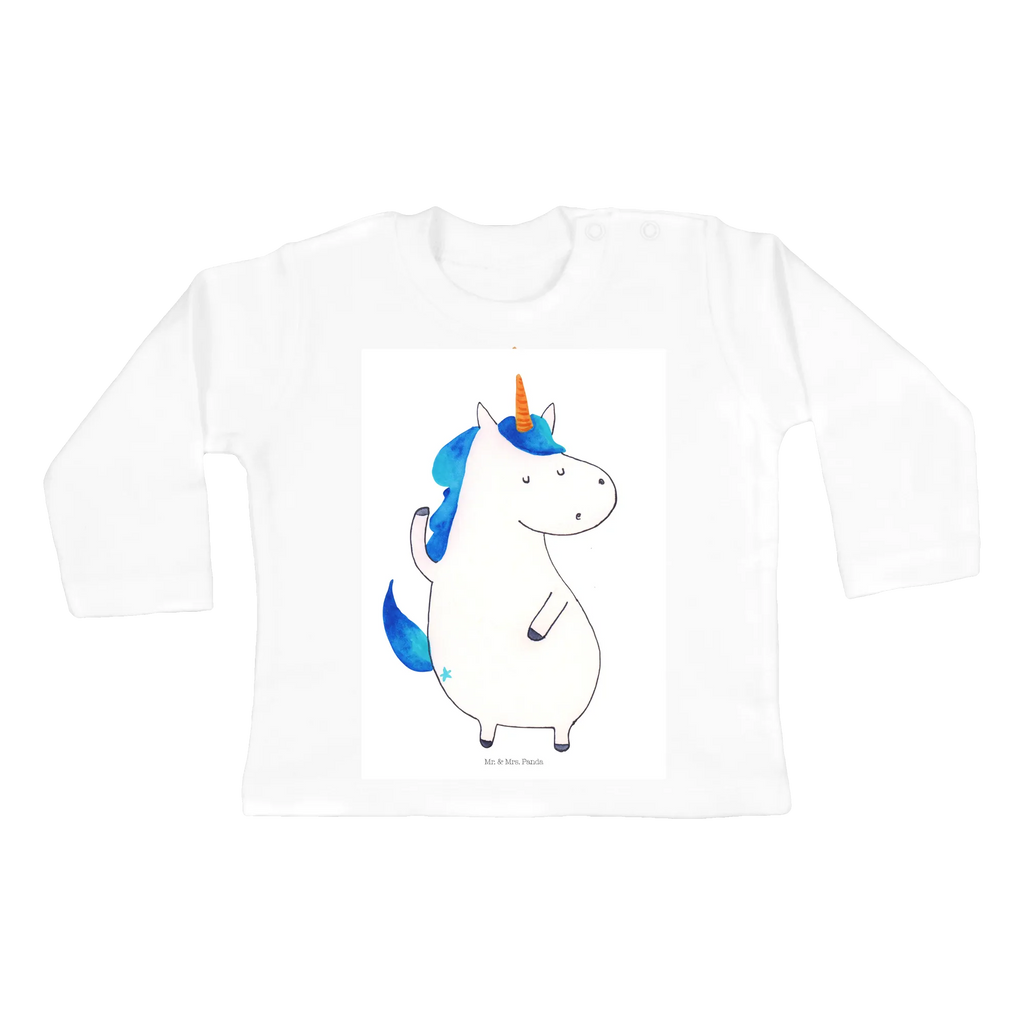 Baby Longsleeve Einhorn Mann Mädchen, Jungen, Baby, Langarm, Bio, Kleidung, Einhorn, Einhörner, Einhorn Deko, Pegasus, Unicorn, cool, Mann, Freundin, Familie, bester Freund, BFF, Party, hübsch, beste