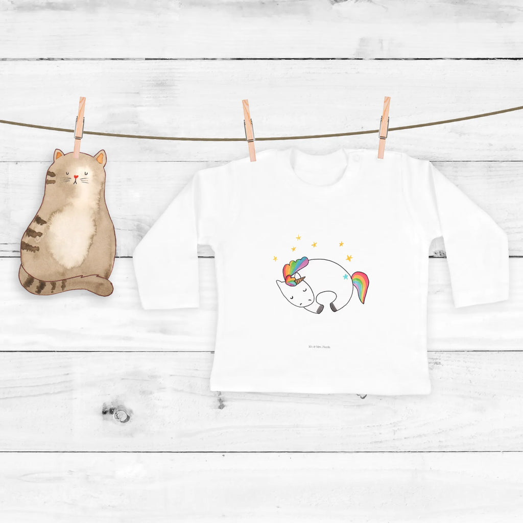 Baby Longsleeve Einhorn Nacht Mädchen, Jungen, Baby, Langarm, Bio, Kleidung, Einhorn, Einhörner, Einhorn Deko, Pegasus, Unicorn, Träume, Traum, unicorn, Realität, Menschen, Geschenk, Ruhe, Freundin