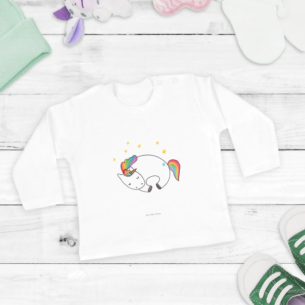 Baby Longsleeve Einhorn Nacht Mädchen, Jungen, Baby, Langarm, Bio, Kleidung, Einhorn, Einhörner, Einhorn Deko, Pegasus, Unicorn, Träume, Traum, unicorn, Realität, Menschen, Geschenk, Ruhe, Freundin