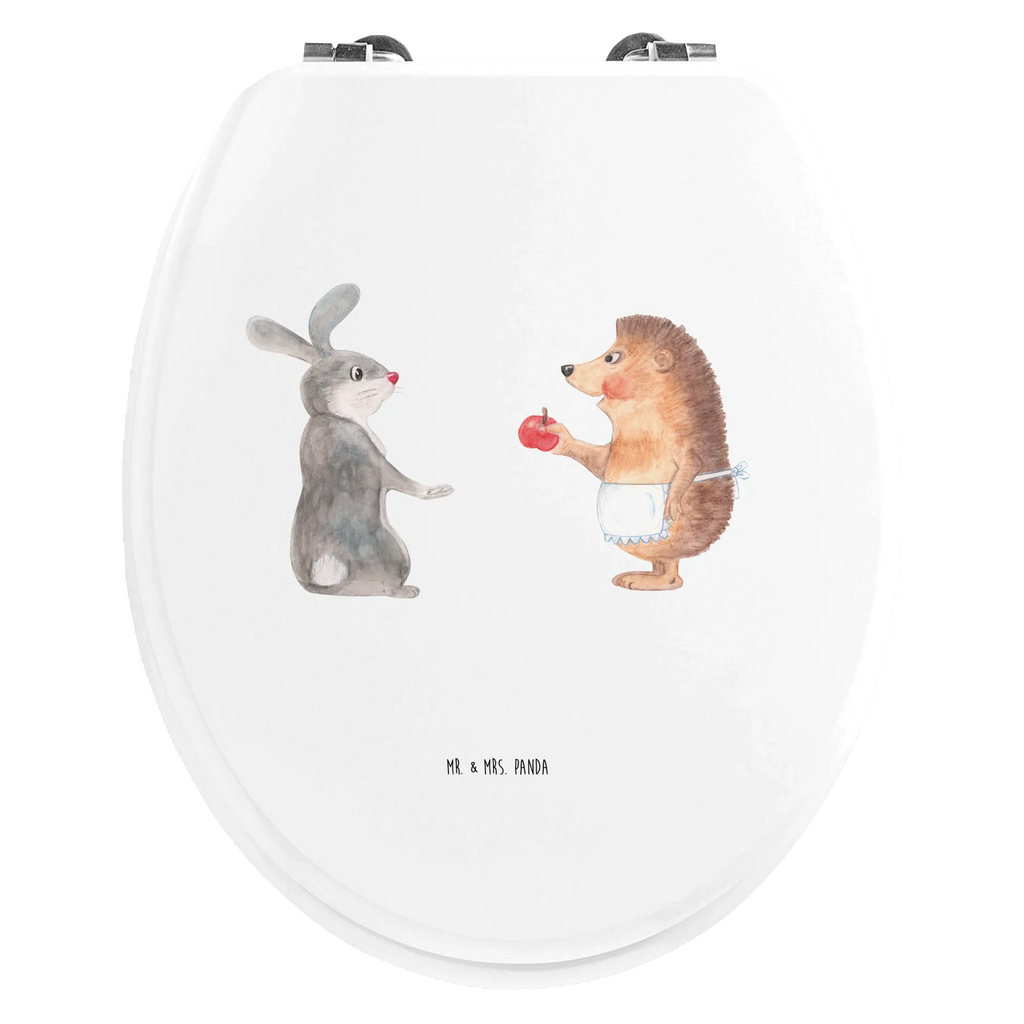 Motiv WC Sitz Hase Igel Klobrille, Klodeckel, Toilettendeckel, WC-Sitz, Toilette, Tiermotive, Gute Laune, lustige Sprüche, Tiere, Igel und Hase, Igel, Hase, Liebe Spruch, Liebeskummer Geschenk, Herzschmerz, Trösten, Trennungsschmerz, Spruch romantisch