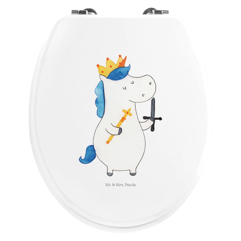 Motiv WC Sitz Einhorn König mit Schwert Klobrille, Klodeckel, Toilettendeckel, WC-Sitz, Toilette, Einhorn, Einhörner, Einhorn Deko, Pegasus, Unicorn, König, Ritter, Mittelalter