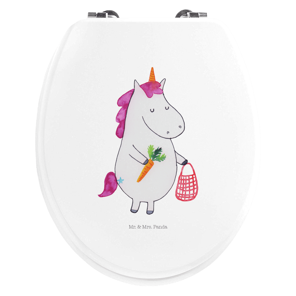 Motiv WC Sitz Einhorn Gemüse Klobrille, Klodeckel, Toilettendeckel, WC-Sitz, Toilette, Einhorn, Einhörner, Einhorn Deko, Pegasus, Unicorn, Biomarkt, Gemüse, Wochenmarkt