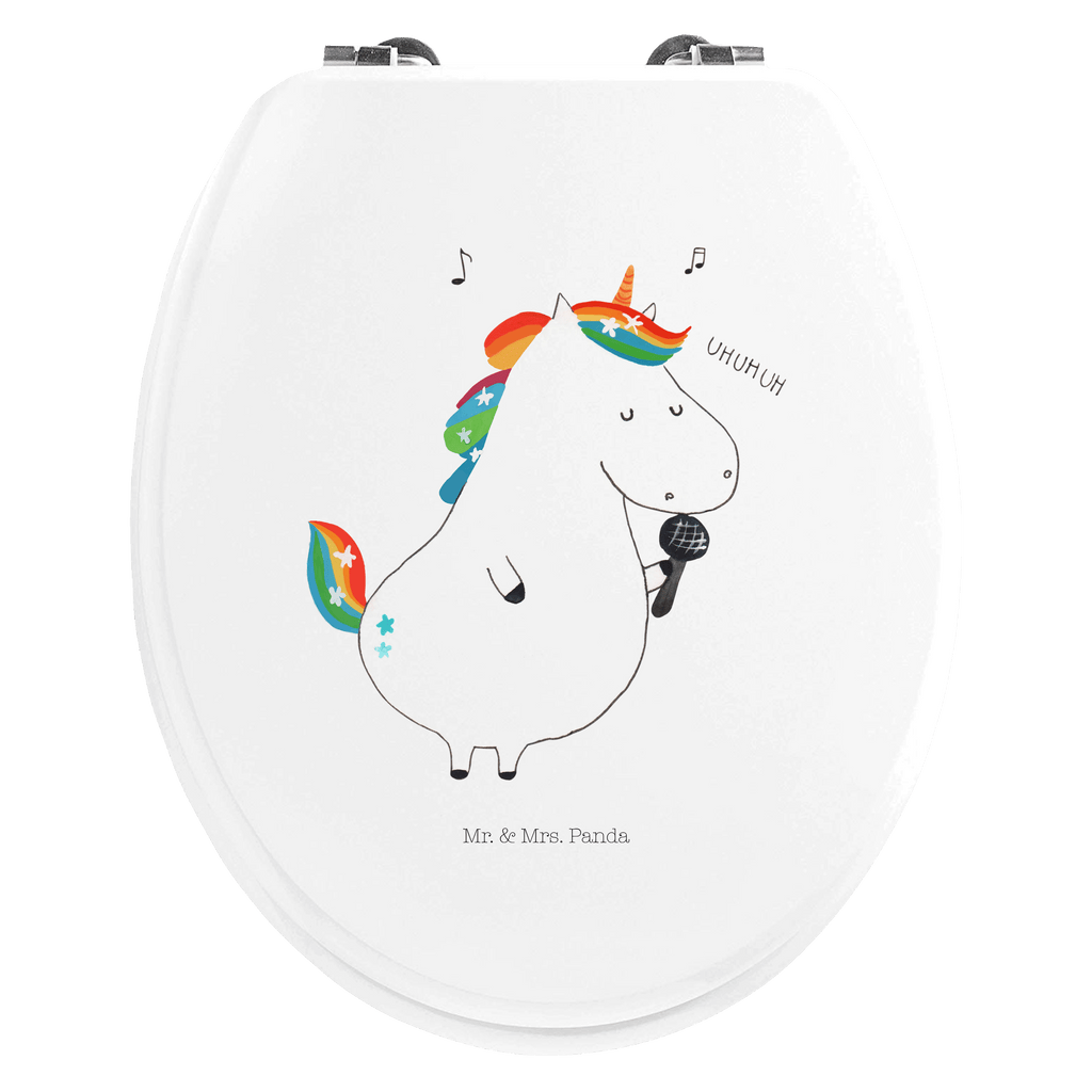 Motiv WC Sitz Einhorn Sänger Klobrille, Klodeckel, Toilettendeckel, WC-Sitz, Toilette, Einhorn, Einhörner, Einhorn Deko, Pegasus, Unicorn, Glitzer, Konfetti, Party, Geburtstag, Feier, Fest, Disco, Sängerin, Sänger, Freundin