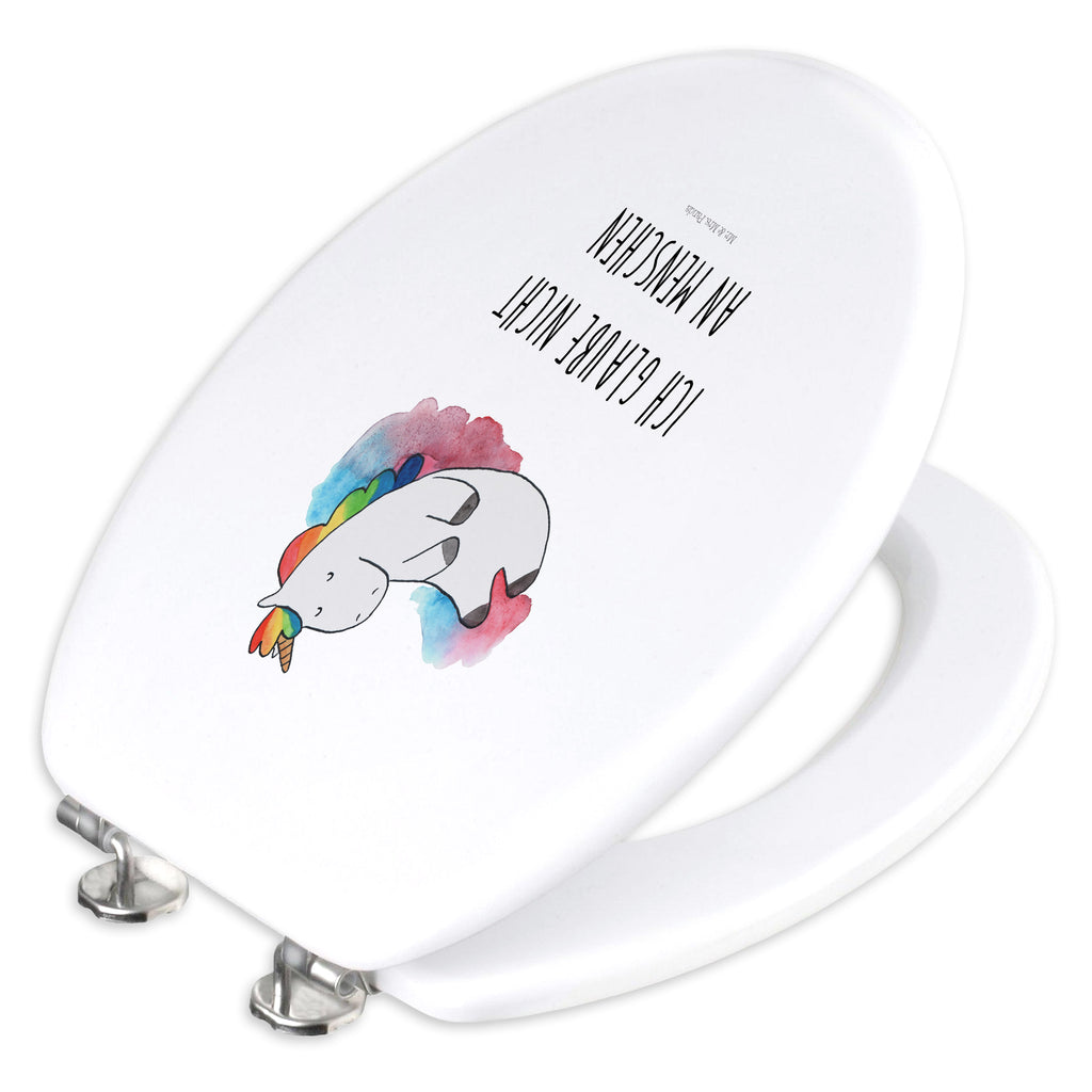 Motiv WC Sitz Einhorn Wolke 7 Klobrille, Klodeckel, Toilettendeckel, WC-Sitz, Toilette, Einhorn, Einhörner, Einhorn Deko, Pegasus, Unicorn, verliebt, Menschen, witzig, lustig, Geschenk, Glaube, Realität, Lächeln