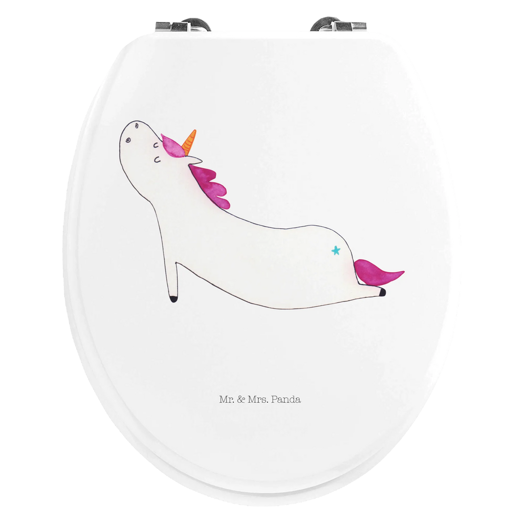 Motiv WC Sitz Einhorn Yoga Klobrille, Klodeckel, Toilettendeckel, WC-Sitz, Toilette, Einhorn, Einhörner, Einhorn Deko, Pegasus, Unicorn, Yoga, Namaste, Achtsamkeit, Entspannung, Joga, Yogamatte, Sport, lustig, witzig, süß