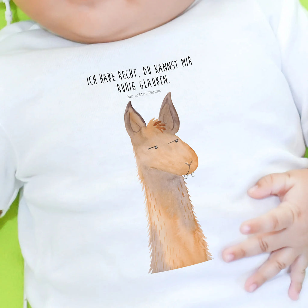 Organic Baby Shirt Lamakopf Genervt Baby T-Shirt, Jungen Baby T-Shirt, Mädchen Baby T-Shirt, Shirt, Lama, Alpaka, Lamas, Recht haben, genervt sein, Freundin, beste Freundin, Partnerin, Büro, Büroalltag, Chef, Chefin, Azubi