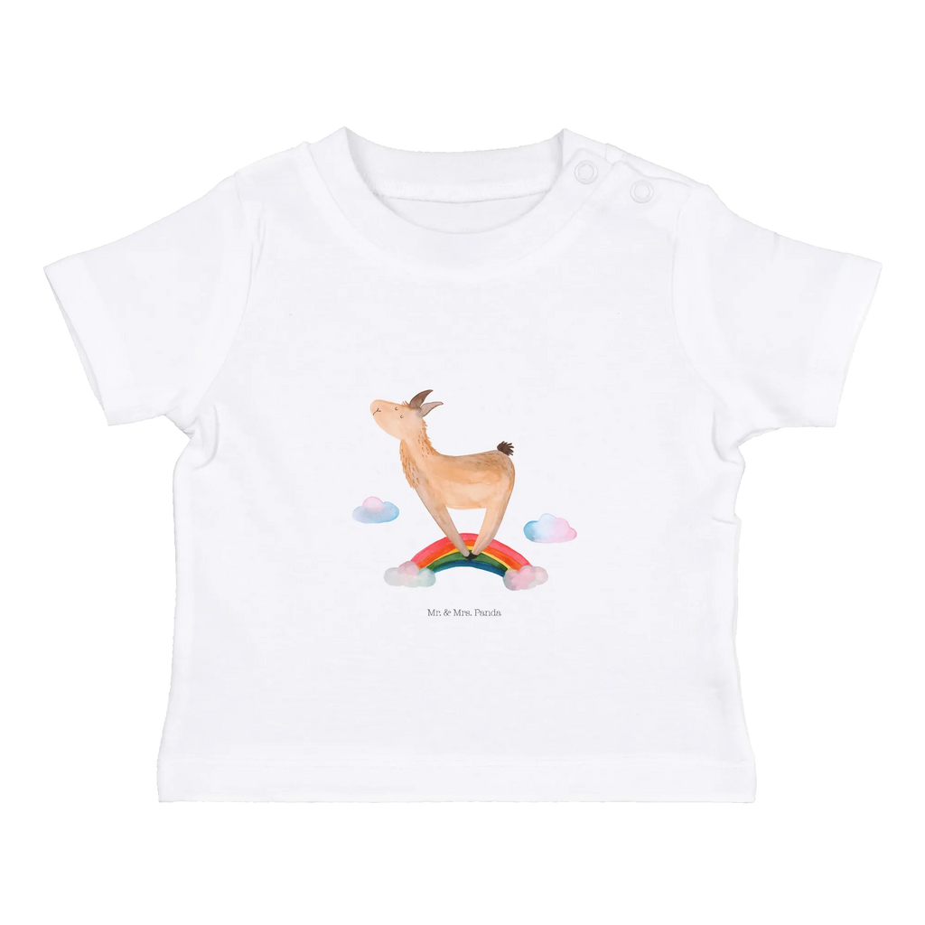 Organic Baby Shirt Lama Regenbogen Baby T-Shirt, Jungen Baby T-Shirt, Mädchen Baby T-Shirt, Shirt, Lama, Alpaka, Lamas, Regenbogen, Haters gonna hate, Haters, Selbstständig, Außenseiter, Schule, Abi, Hobby, Wolkenland, Freiheit