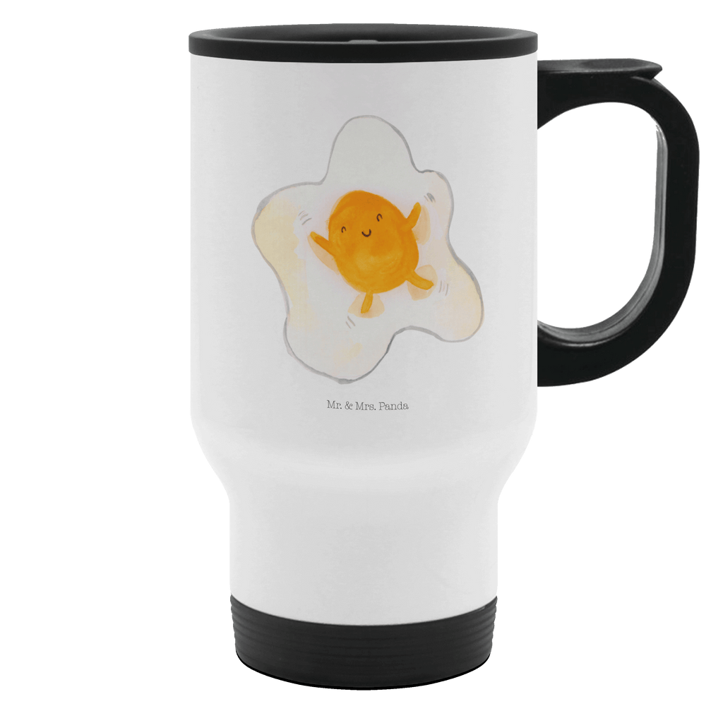 Thermobecher Spiegelei Thermobecher, To Go Becher, Thermotasse, Kaffeebecher, Isolierbecher, Thermobecher To Go, Warmhaltetasse, Edelstahlbecher, Reisebecher, Tasse mit Deckel, Thermobecher für 400 ml, Kaffeetasse zum Mitnehmen, Tasse zum Mitnehmen, Spülmaschinenfest, Tiermotive, Gute Laune, lustige Sprüche, Tiere, Ei, Spiegelei, Schön, Tag, Glücklich, Liebe