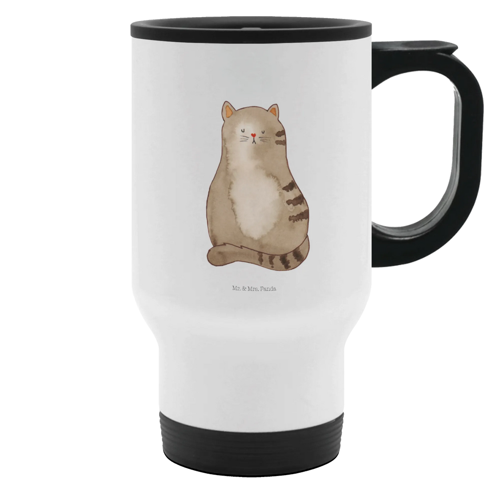 Thermobecher Katze sitzend Thermobecher, To Go Becher, Thermotasse, Kaffeebecher, Isolierbecher, Thermobecher To Go, Warmhaltetasse, Edelstahlbecher, Reisebecher, Tasse mit Deckel, Thermobecher für 400 ml, Kaffeetasse zum Mitnehmen, Tasse zum Mitnehmen, Spülmaschinenfest, Katze, Katzenmotiv, Katzenfan, Katzendeko, Katzenfreund, Katzenliebhaber, Katzenprodukte, Katzenartikel, Katzenaccessoires, Katzensouvenirs, Katzenliebhaberprodukte, Katzenmotive, Katzen, Kater, Mietze, Cat, Cats, Katzenhalter, Katzenbesitzerin, Haustier, Katzenliebe, Lebensinhalt, Liebe, Mittelpunkt, Familie