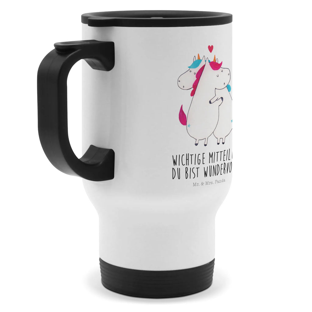 Thermobecher Einhorn Mitteilung Thermobecher, To Go Becher, Thermotasse, Kaffeebecher, Isolierbecher, Thermobecher To Go, Warmhaltetasse, Edelstahlbecher, Reisebecher, Tasse mit Deckel, Thermobecher für 400 ml, Kaffeetasse zum Mitnehmen, Tasse zum Mitnehmen, Spülmaschinenfest, Einhorn, Einhörner, Einhorn Deko, Pegasus, Unicorn, Valentinstag, Valentine, Liebe, Geschenk, Partner, Ehe, lustig, witzig, Spruch