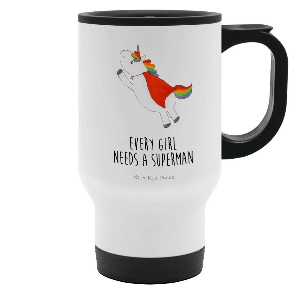 Thermobecher Einhorn Super Thermobecher, To Go Becher, Thermotasse, Kaffeebecher, Isolierbecher, Thermobecher To Go, Warmhaltetasse, Edelstahlbecher, Reisebecher, Tasse mit Deckel, Thermobecher für 400 ml, Kaffeetasse zum Mitnehmen, Tasse zum Mitnehmen, Spülmaschinenfest, Einhorn, Einhörner, Einhorn Deko, Pegasus, Unicorn, Traummann, Superheld, Held, Freundin, Geschenk, Girl, Mädchen