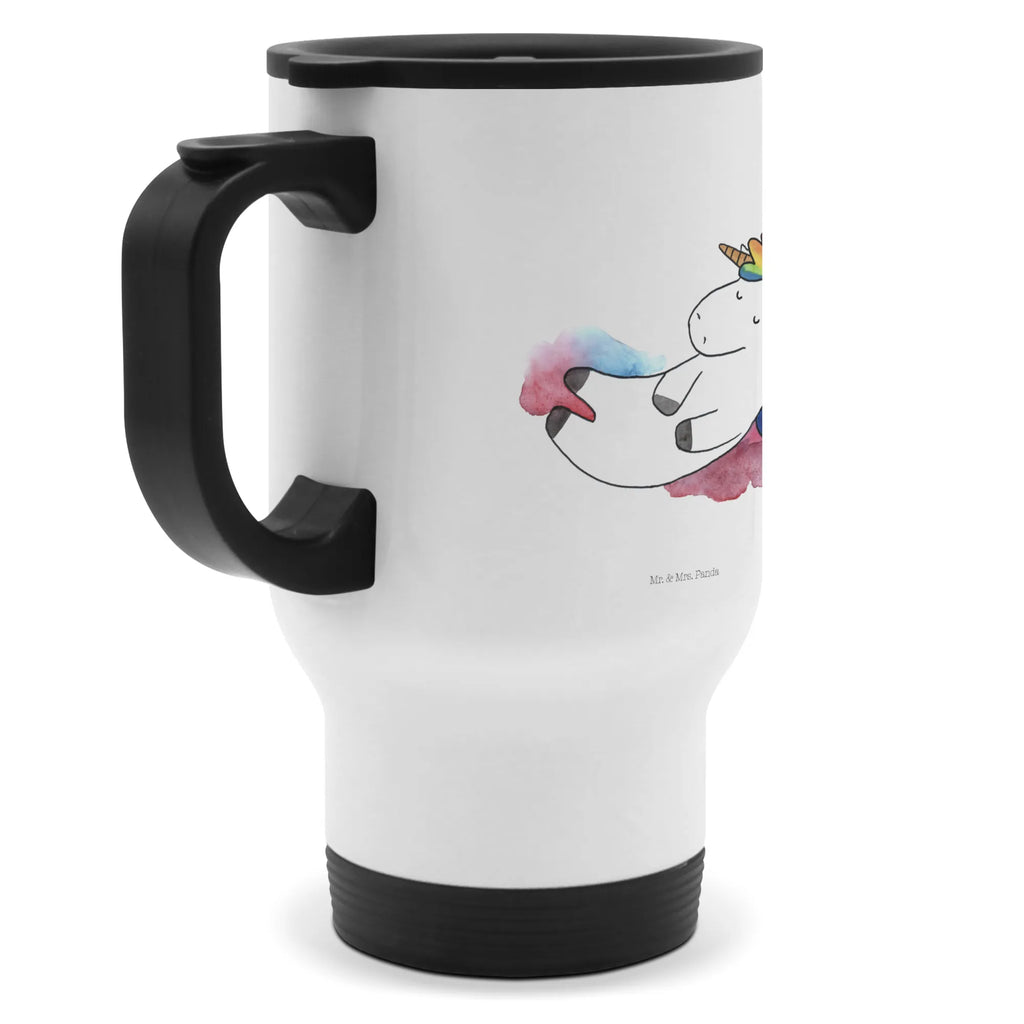 Thermobecher Einhorn Wolke 7 Thermobecher, To Go Becher, Thermotasse, Kaffeebecher, Isolierbecher, Thermobecher To Go, Warmhaltetasse, Edelstahlbecher, Reisebecher, Tasse mit Deckel, Thermobecher für 400 ml, Kaffeetasse zum Mitnehmen, Tasse zum Mitnehmen, Spülmaschinenfest, Einhorn, Einhörner, Einhorn Deko, Pegasus, Unicorn, verliebt, Menschen, witzig, lustig, Geschenk, Glaube, Realität, Lächeln