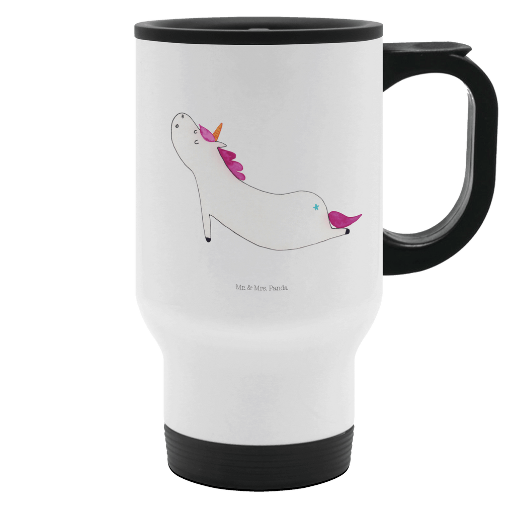 Thermobecher Einhorn Yoga Thermobecher, To Go Becher, Thermotasse, Kaffeebecher, Isolierbecher, Thermobecher To Go, Warmhaltetasse, Edelstahlbecher, Reisebecher, Tasse mit Deckel, Thermobecher für 400 ml, Kaffeetasse zum Mitnehmen, Tasse zum Mitnehmen, Spülmaschinenfest, Einhorn, Einhörner, Einhorn Deko, Pegasus, Unicorn, Yoga, Namaste, Achtsamkeit, Entspannung, Joga, Yogamatte, Sport, lustig, witzig, süß