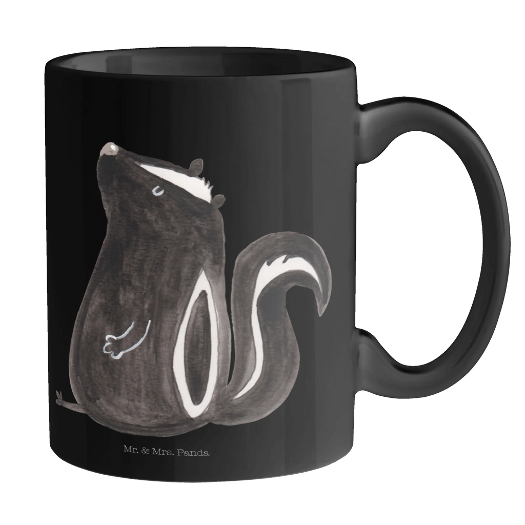 Tasse Stinktier Sitzen Tasse, Kaffeetasse, Teetasse, Becher, Kaffeebecher, Teebecher, Keramiktasse, Porzellantasse, Büro Tasse, Geschenk Tasse, Tasse Sprüche, Tasse Motive, Kaffeetassen, Tasse bedrucken, Designer Tasse, Cappuccino Tassen, Schöne Teetassen, Stinktier, Skunk, Wildtier, Raubtier, Stinker, Stinki, Spruch, Büro, Recht, Besserwisser